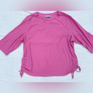 SOUTHERN LADY Pink Thermal Plus Size Top